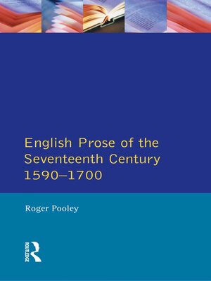 cover image of English Prose of the Seventeenth Century 1590-1700